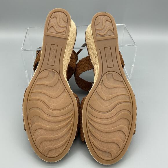 NEW Bella Vita Women’s Mariela Espadrille Wedge Sandals Brown Size 11W - Picture 8 of 10
